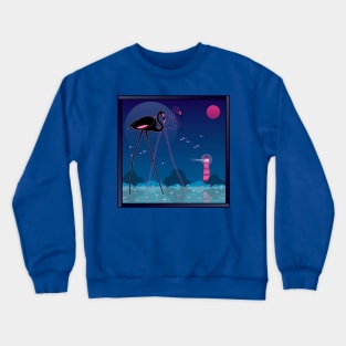 Black Flamingo Crewneck Sweatshirt